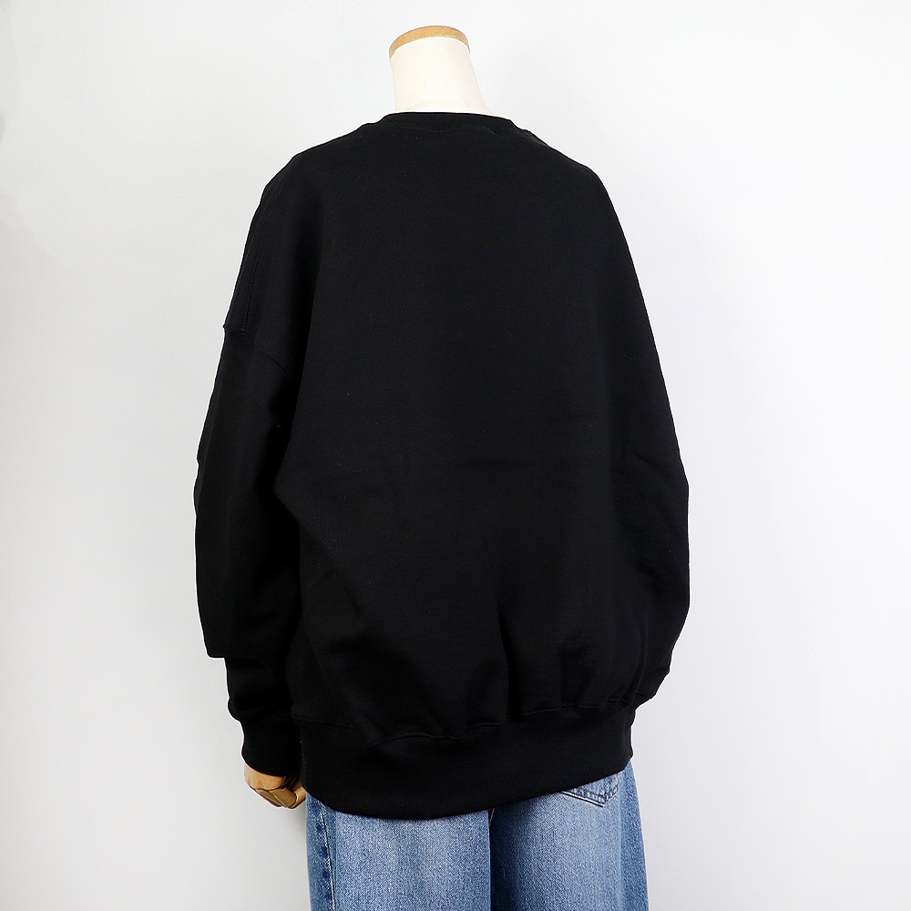 SWEATSHIRT FLOWERMARDI NEEDLEWORK BLACK LEMON 長袖 レディース 韓国 ファッション アパレル 刺繍