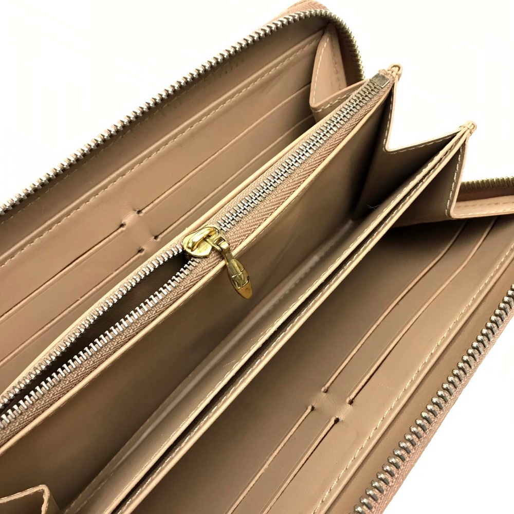 長財布 M91470 ジッピーウォレット ヴェルニ ラウンドファスナー長財布 パテントレザー ベージュ 長財布 M91470 ジッピーウォレット ヴェルニ ラウンドファスナー長財布 パテントレザー ベージュ