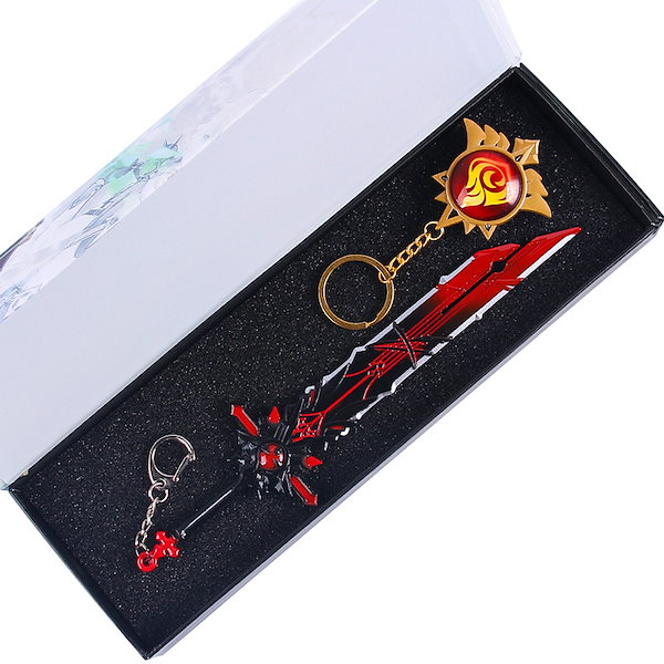 Qoo10] 原神 キーホルダー 神の目 のギフトボッ