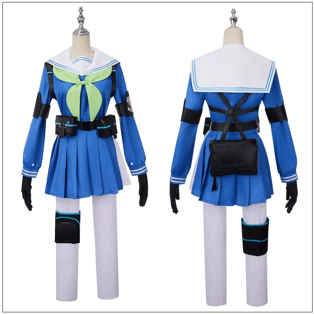 大人気 Cos アズール ファイル 霞風美遊 コスプレ衣装 アニメ アーカイブ ブルー衣装