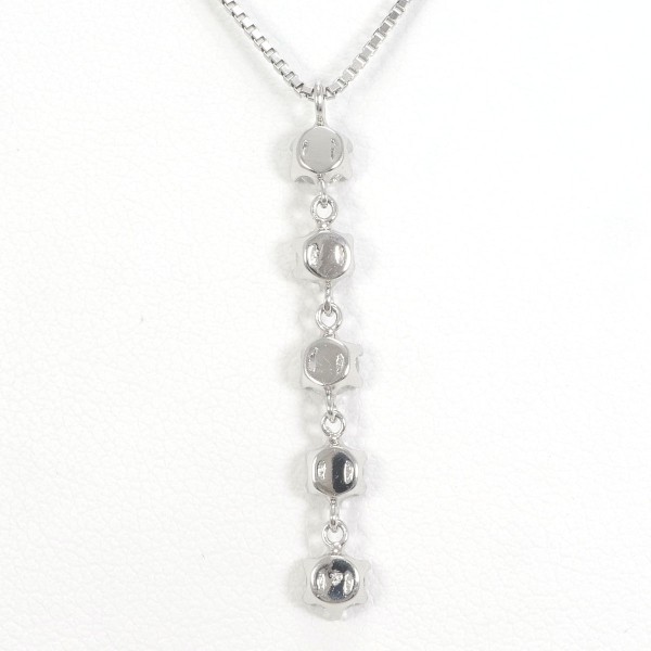PT PT850 ネックレス ダイヤ 総重量約3.8g 約45cm ジュエリー 中古