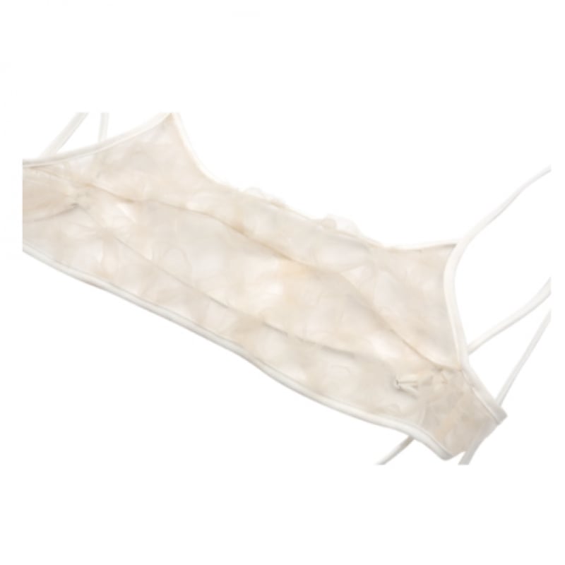 アスラシースルーレイヤードトップ (ホワイト) アスラシースルーレイヤードトップ (ホワイト)