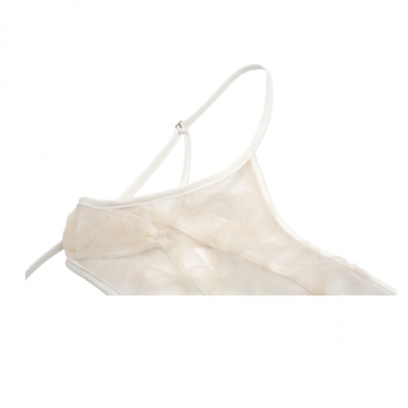 アスラシースルーレイヤードトップ (ホワイト) アスラシースルーレイヤードトップ (ホワイト)