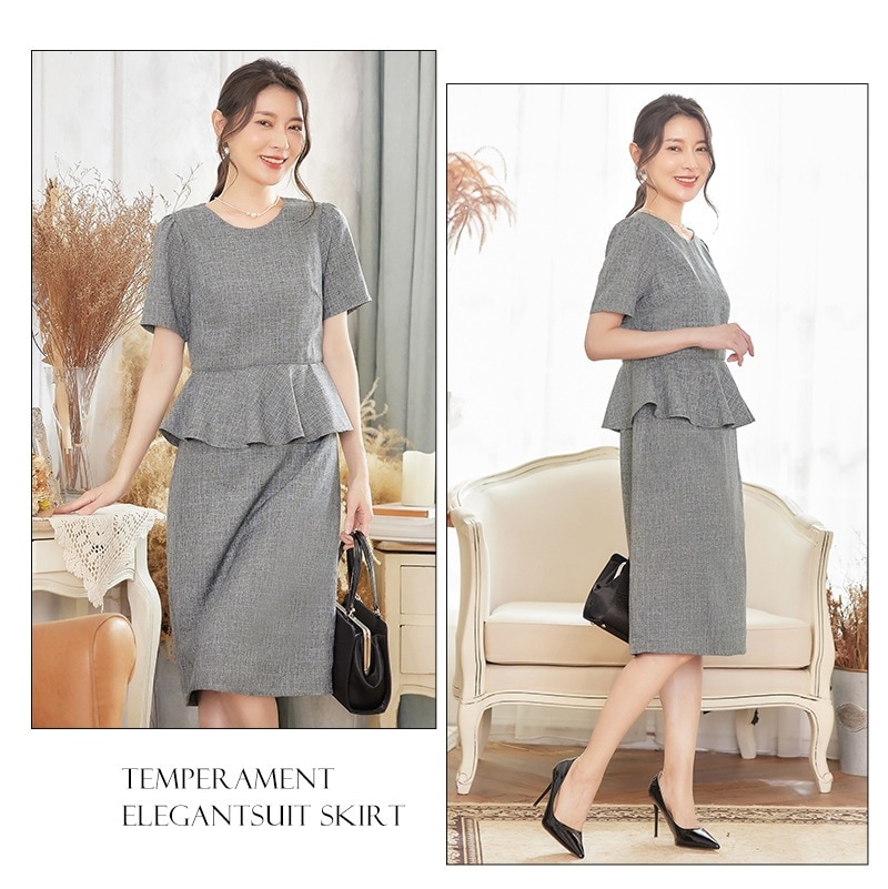 【CY.上品】 スーツセット 七分袖＋ワンピース ママスーツ スーツ セットアップ 卒業式 入学式 入園式 通勤 セットアップ フォーマル