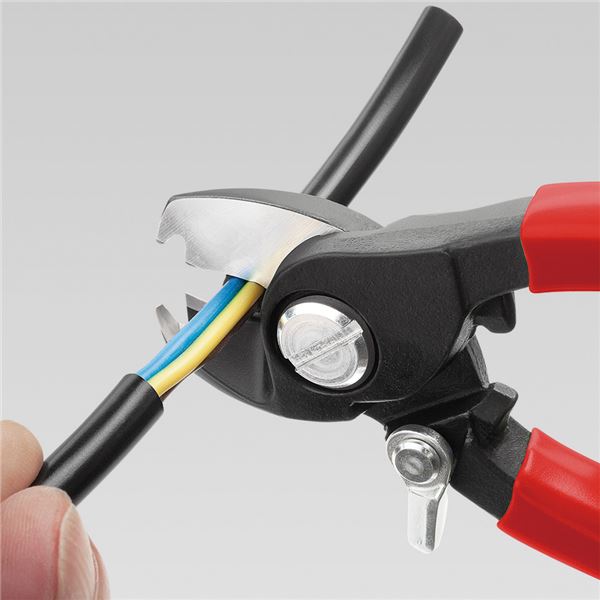 KNIPEX（クニペックス）9541-165 ケーブルカッター（バネ付）ストリップ付