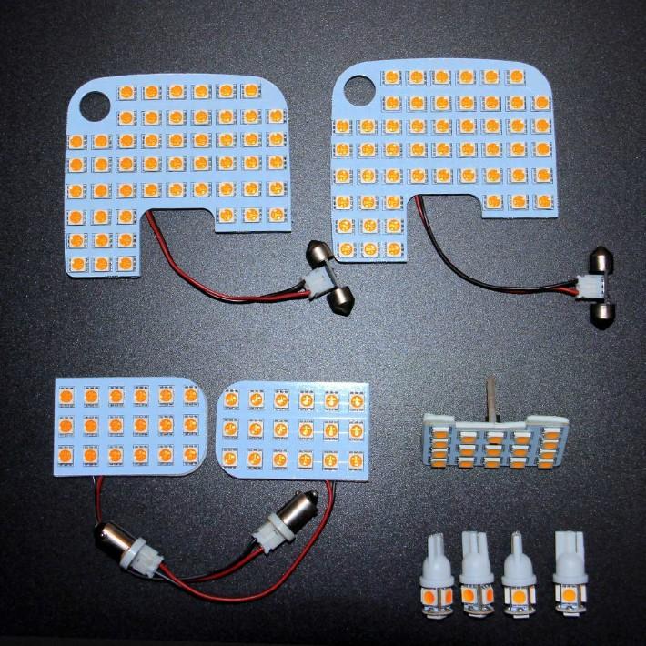 NV350 キャラバン LED ルームランプ ニッサン E26系 GX DX 車種別専用設計 電球色 3500K E26 室内灯 爆光 全9点 1年保証　opp-room-e26-3500k