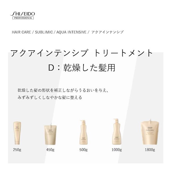 Qoo10] 資生堂プロフェッショナル 【 正規品 】 サブリミック アクアイン