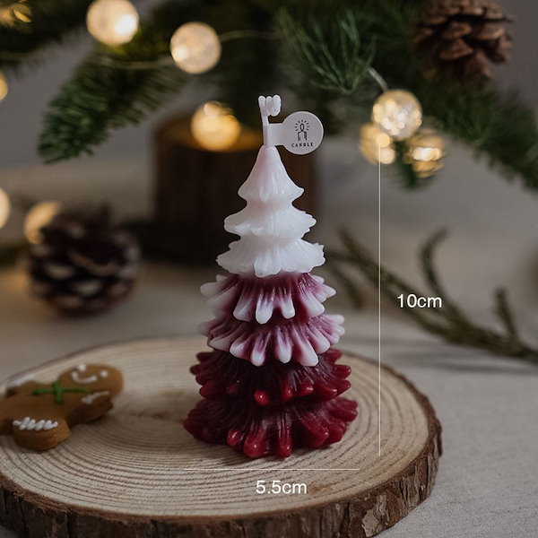 韓国人気クリスマスツリーキャンドル熊蝋燭インテリア アロマろうそく可愛い雑貨小物プレゼントギフト