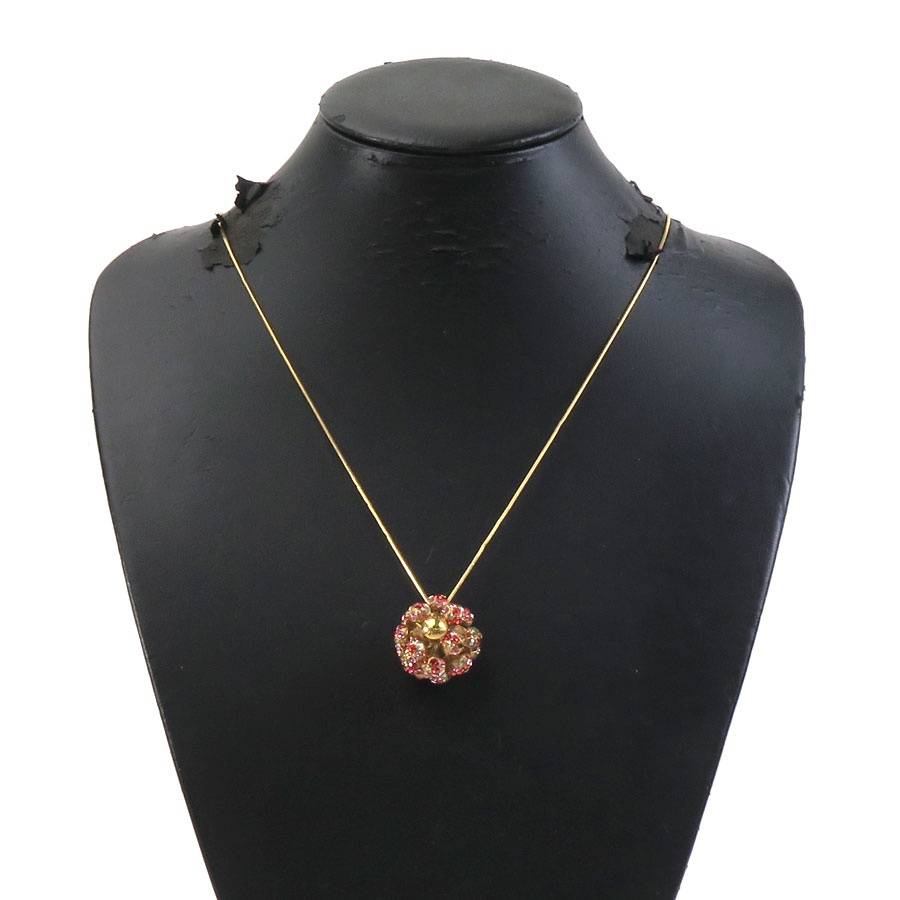 ルイ ヴィトン LOUIS VUITTON ネックレス パンダンティフ ミルエウンヌ ニュイ メタル/ラインストーン ゴールド/ピンク/レッド レディース w1031a ルイ ヴィトン LOUIS VUITTON ネックレス パンダンティフ ミルエウンヌ ニュイ メタル/ラインストーン ゴールド/ピンク/レッド レディース w1031a