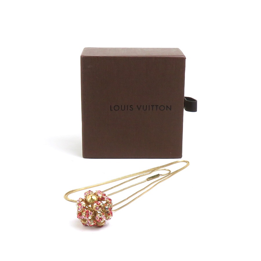 ルイ ヴィトン LOUIS VUITTON ネックレス パンダンティフ ミルエウンヌ ニュイ メタル/ラインストーン ゴールド/ピンク/レッド レディース w1031a ルイ ヴィトン LOUIS VUITTON ネックレス パンダンティフ ミルエウンヌ ニュイ メタル/ラインストーン ゴールド/ピンク/レッド レディース w1031a