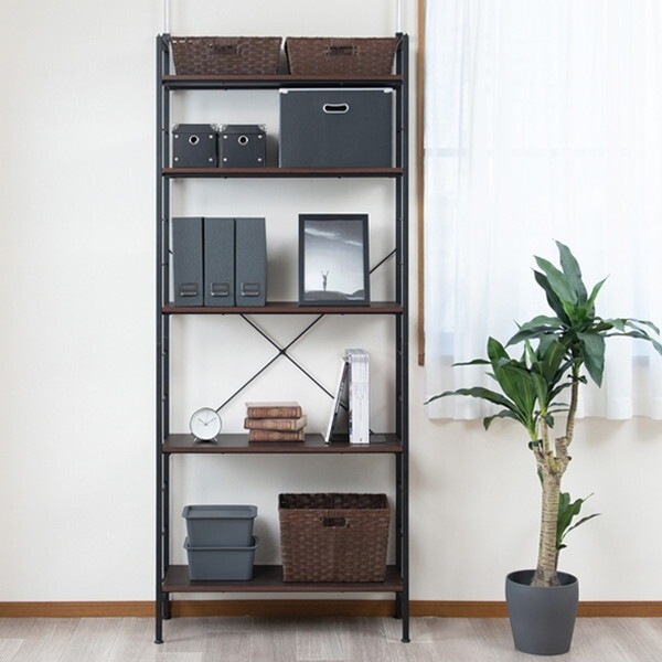 NK-6011つっぱりラック アクシス BR/BK ブラウン/ブラック メーカー直送 NK-6011つっぱりラック アクシス BR/BK ブラウン/ブラック メーカー直送