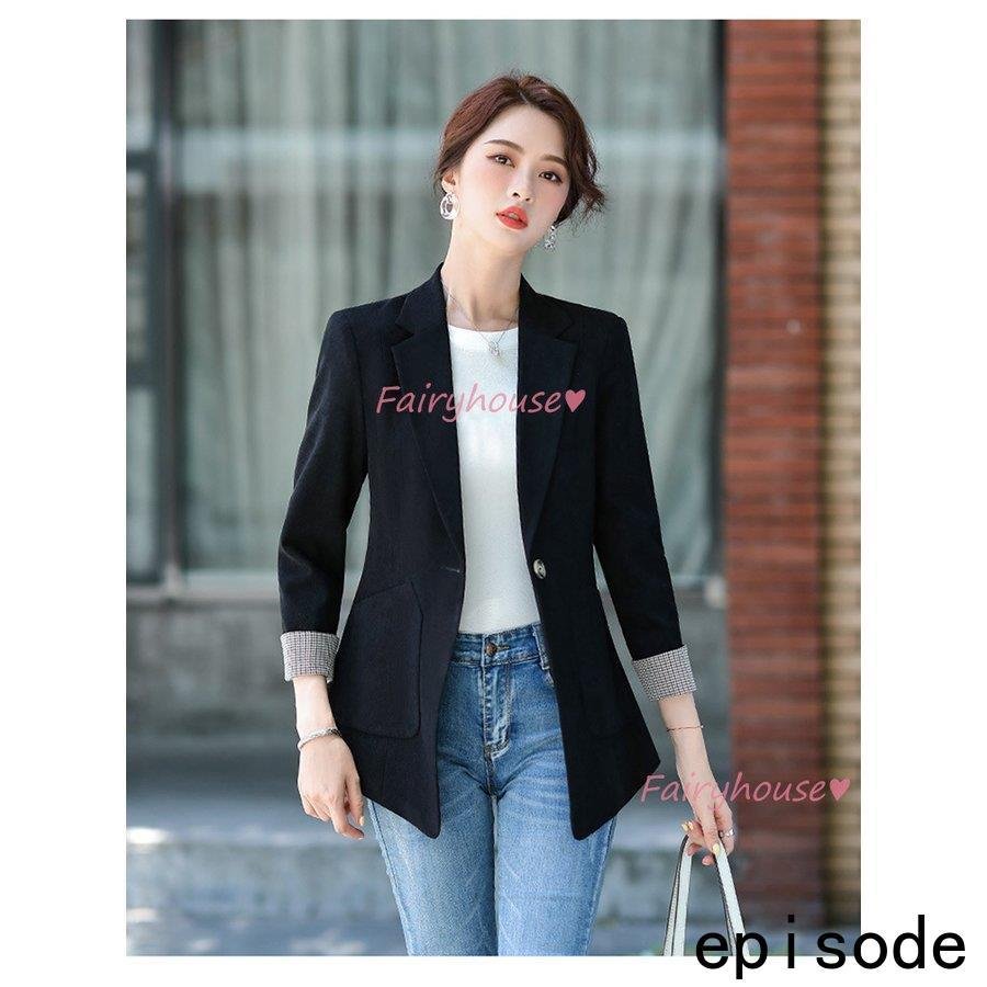 テーラードジャケット レディース 40代 七分袖スーツジャケット 黒 ブレザーコート 春コート 細身アウター 秋服 上品 通勤OL オフィス 30代 50代 テーラードジャケット レディース 40代 七分袖スーツジャケット 黒 ブレザーコート 春コート 細身アウター 秋服 上品 通勤OL オフィス 30代 50代