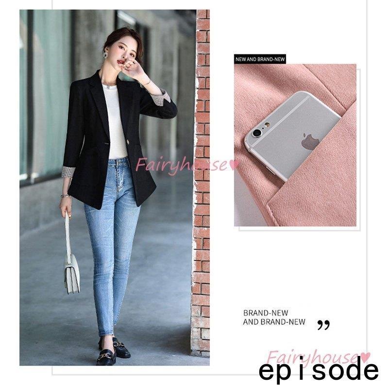 テーラードジャケット レディース 40代 七分袖スーツジャケット 黒 ブレザーコート 春コート 細身アウター 秋服 上品 通勤OL オフィス 30代 50代 テーラードジャケット レディース 40代 七分袖スーツジャケット 黒 ブレザーコート 春コート 細身アウター 秋服 上品 通勤OL オフィス 30代 50代