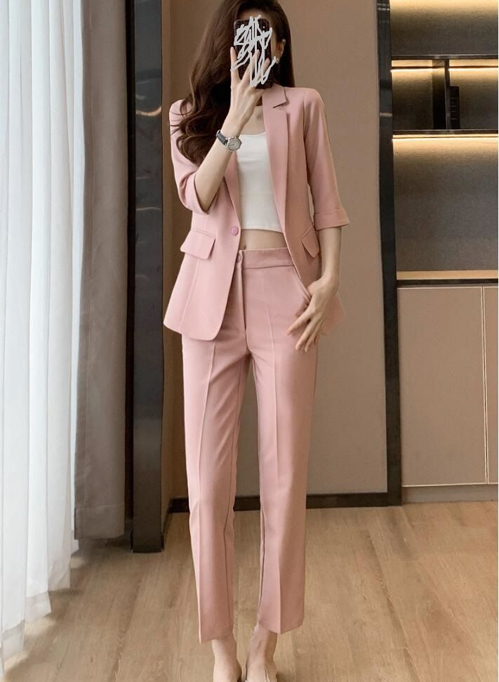 入学式 オフィス カジュアルスーツ OL レディース 事務服 可愛い 上品 ママスーツ ビジネススーツ フォーマルスーツ ジャケット+パンツ アップ 2点 リクルートスーツ 就活 卒業式 体型カバー 入学式 オフィス カジュアルスーツ OL レディース 事務服 可愛い 上品 ママスーツ ビジネススーツ フォーマルスーツ ジャケット+パンツ アップ 2点 リクルートスーツ 就活 卒業式 体型カバー