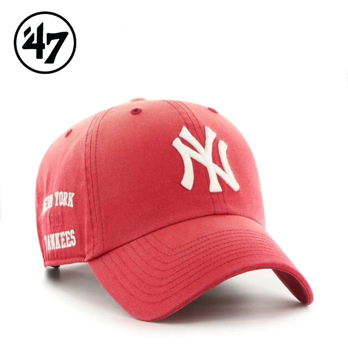 キャップ クリーンナップ ニューヨーク・ヤンキース Truro レッド 調節可能 チームロゴ 野球帽 B-TRURO17GWS-XY メジャーリーグ 正規品