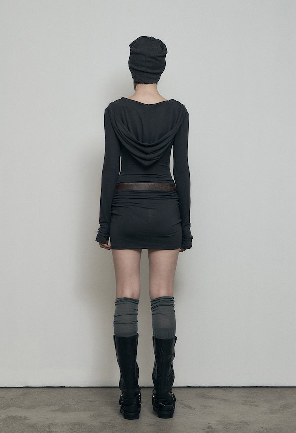 【BOHEMIAN SEOUL】BOHEMSEO HOODED MINI DRESS ミニドレス Qoo10] bohemianseoul bohemian seoul HOODE