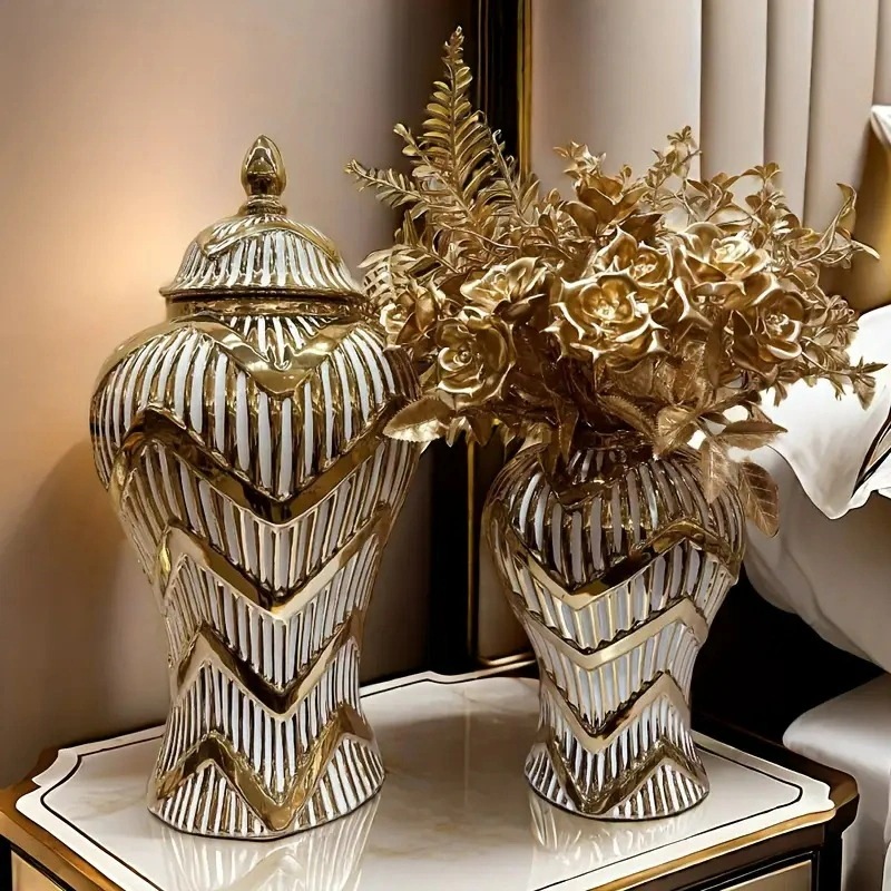 フラワーポット お洒落 高級感 エレガント ラグジュアリー 花瓶 フラワーベース フラワーアレンジメント 高級感 インテリア ホームデコ 4-7