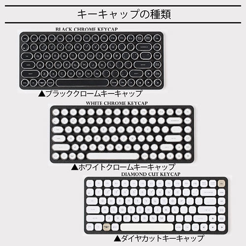 AJAX PENNA取替キーキャップ ホワイトクローム PNAKCW