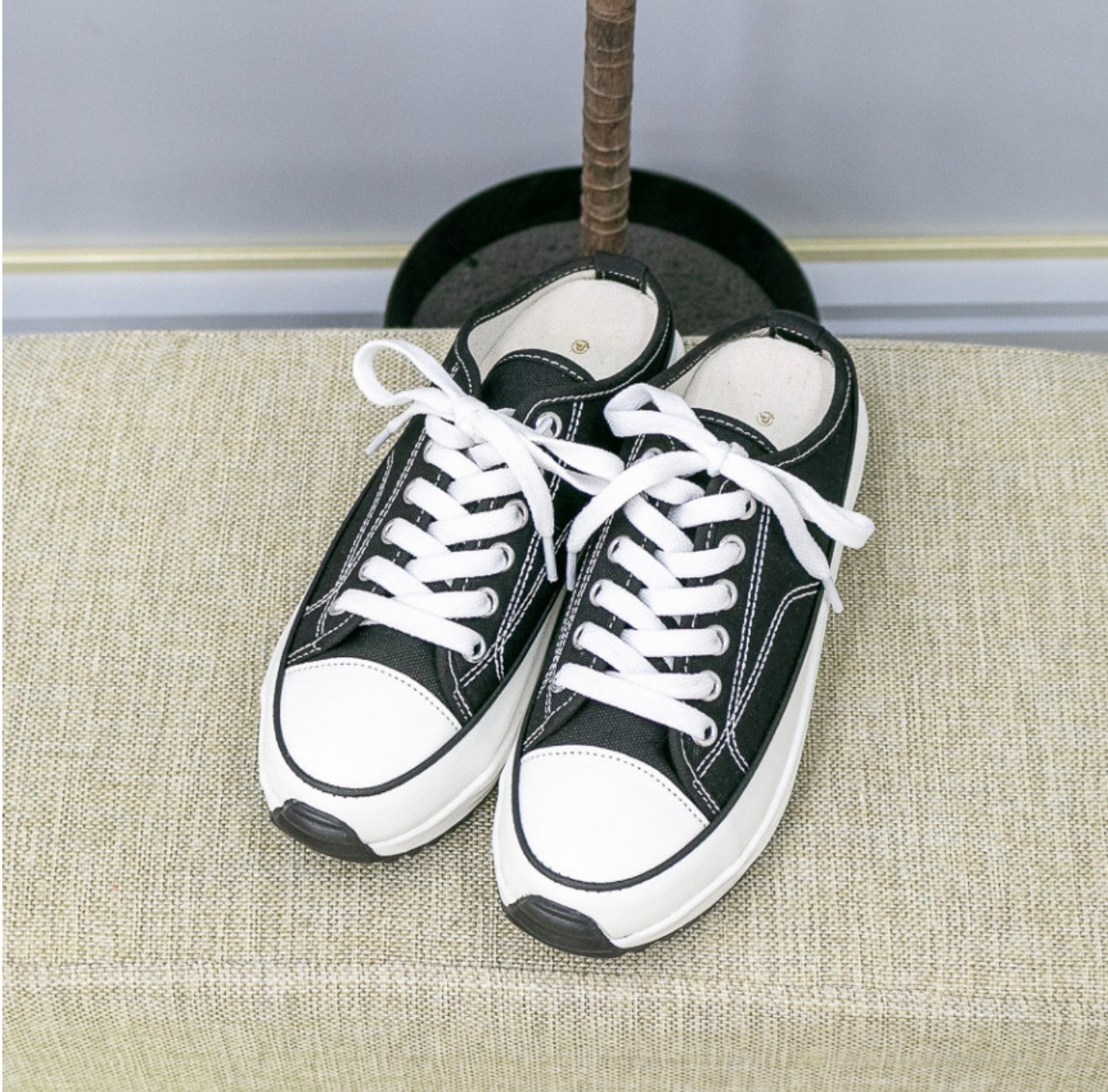 5cm アップシークレットスニーカー スリッパ ミュールブロッパー 5cm アップシークレットスニーカー スリッパ ミュールブロッパー