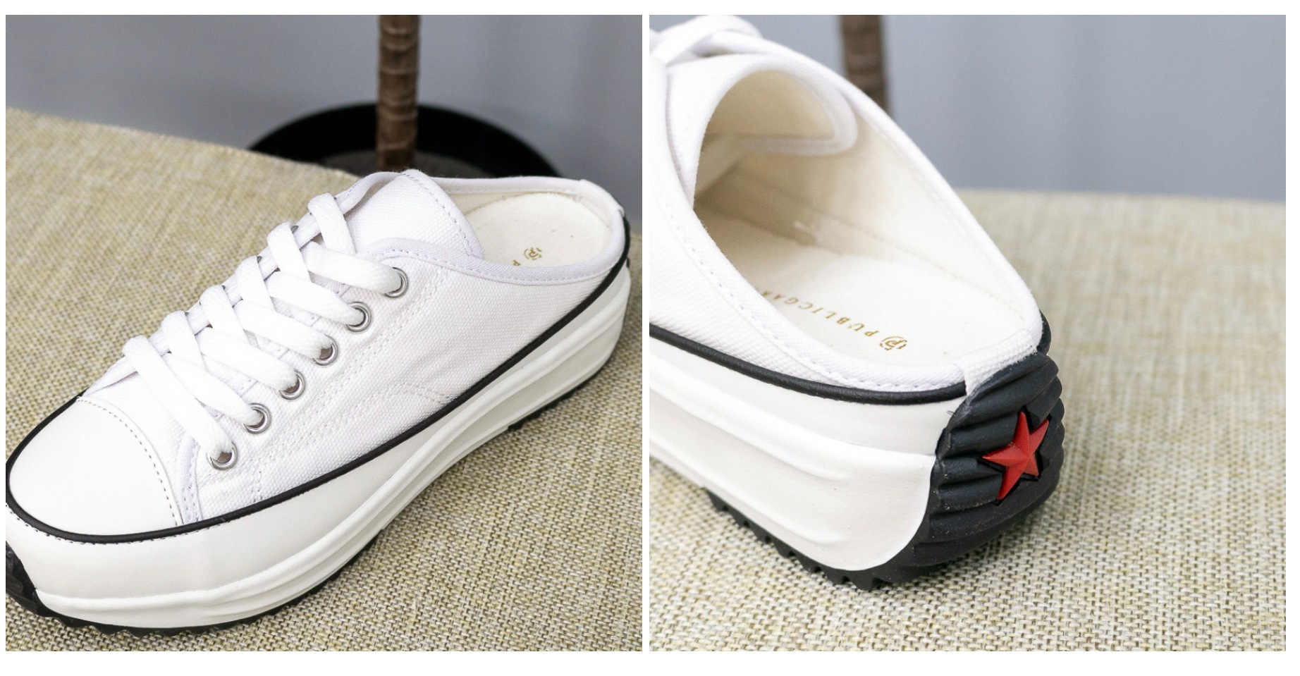 5cm アップシークレットスニーカー スリッパ ミュールブロッパー 5cm アップシークレットスニーカー スリッパ ミュールブロッパー