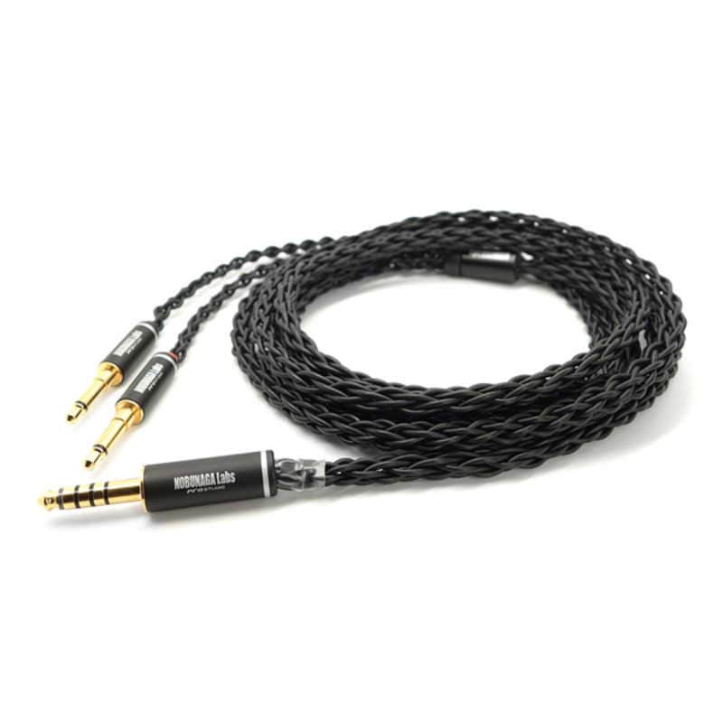 NOBUNAGA　リケーブル 霧降 豪 Kirifuri-Gou【4.4mm5極バランス/3.5mm2極モノラルミニ×2】　NLAKFIGOU