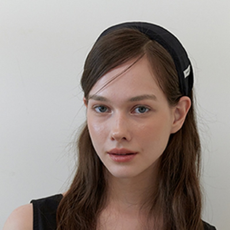 KINDABABY デイリーベーシックワイドヘッドバンド-ブラック