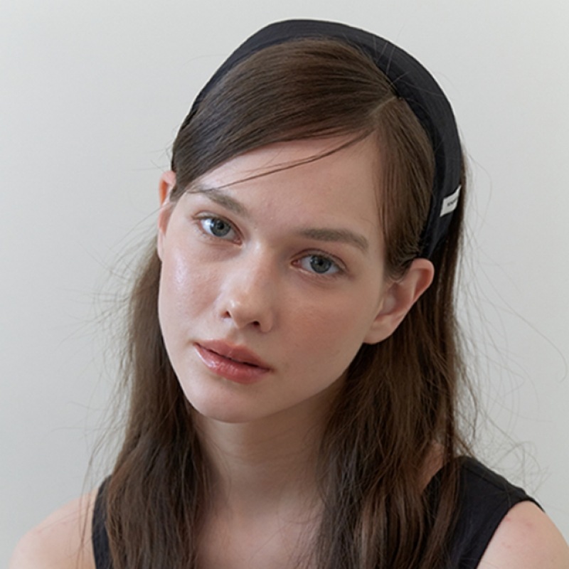 KINDABABY デイリーベーシックワイドヘッドバンド-ブラック