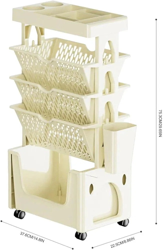 可動式本棚 5段移動式本棚 書類収納 書類棚 可動本棚カート 階層型ローリングカートキャスター付き 多目的 省スペースの階層型ローリングカート 学校教室家庭用のローリングユーティリティカート 可動式本棚 5段移動式本棚 書類収納 書類棚 可動本棚カート 階層型ローリングカートキャスター付き 多目的 省スペースの階層型ローリングカート 学校教室家庭用のローリングユーティリティカート