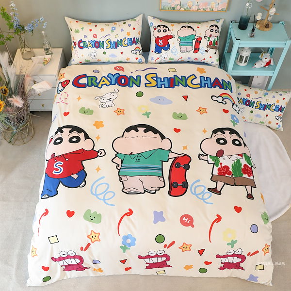 Qoo10] クレヨンしんちゃん ベッドシーツと掛け布