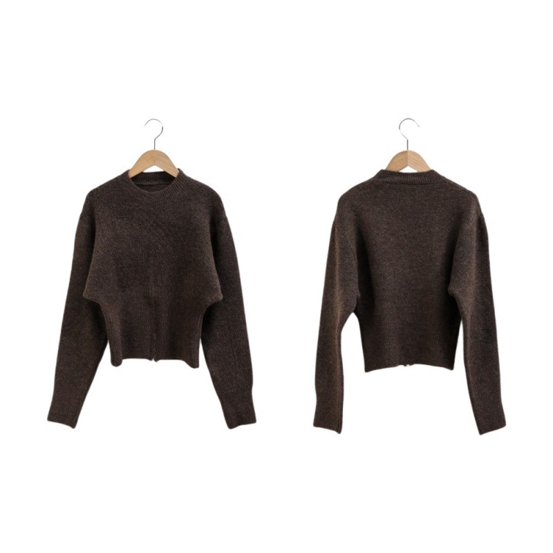 [pippin] ピピン裾開きジッパープチハイネックニット#111000