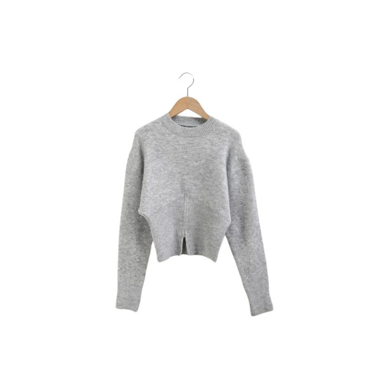 [pippin] ピピン裾開きジッパープチハイネックニット#111000