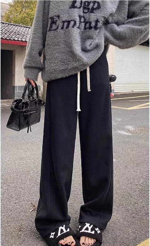 レディース パンツ ボトムス ストレートパンツ ロングパンツ ワイドパンツ ロング 丈長 ワイド ポケット ハイウエスト ドロスト かわいい 大人可愛い シンプル ラフ クール キュート 都会的