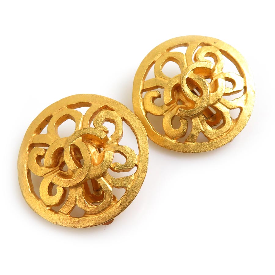 シャネル CHANEL イヤリング ココマーク メタル ゴールド レディース w1015a シャネル CHANEL イヤリング ココマーク メタル ゴールド レディース w1015a