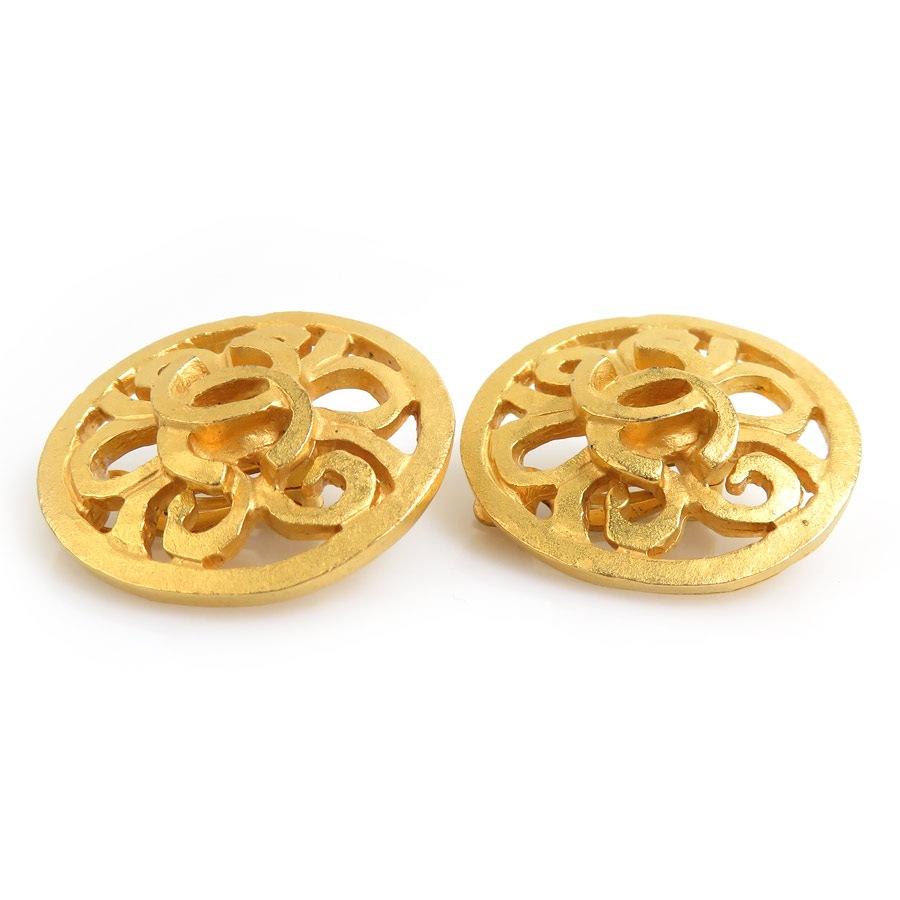 シャネル CHANEL イヤリング ココマーク メタル ゴールド レディース w1015a シャネル CHANEL イヤリング ココマーク メタル ゴールド レディース w1015a