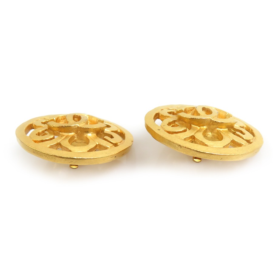 シャネル CHANEL イヤリング ココマーク メタル ゴールド レディース w1015a シャネル CHANEL イヤリング ココマーク メタル ゴールド レディース w1015a