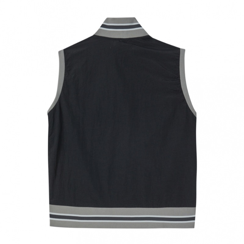 PRENDA ハーフジップアップナイロンベストブラック PRENDA ハーフジップアップナイロンベストブラック