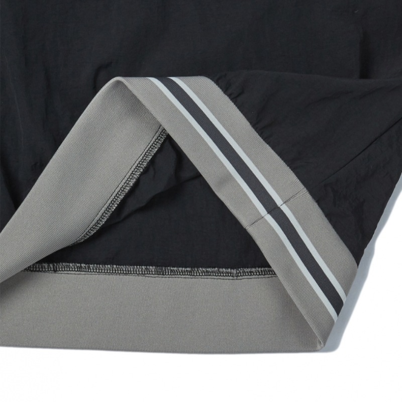 PRENDA ハーフジップアップナイロンベストブラック PRENDA ハーフジップアップナイロンベストブラック