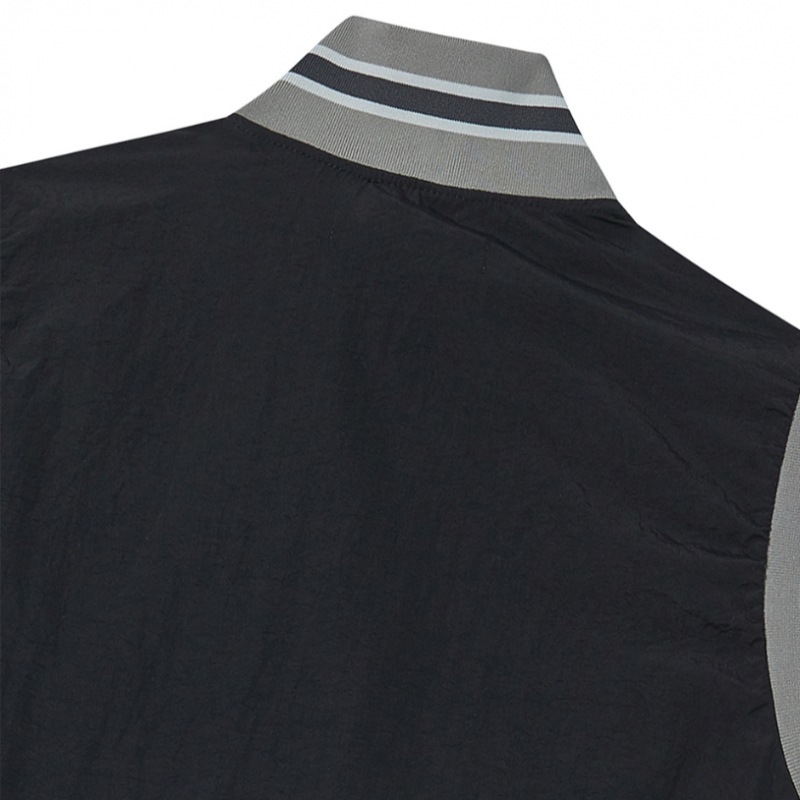 PRENDA ハーフジップアップナイロンベストブラック PRENDA ハーフジップアップナイロンベストブラック