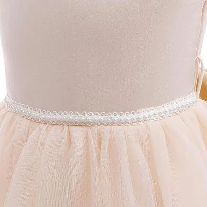 【急速出荷!】ピアノ発表会 ドレス 中学生 女の子 キッズドレス 子供服 ロング丈 ガール 子供ドレス ノースリーブ リボン 演奏会 紺 白 ピンクフラワーガール ベールガール リングガール プリンセ