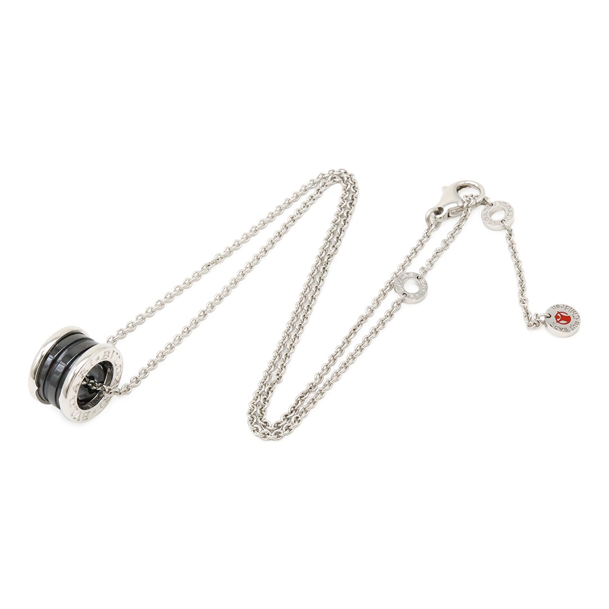 B-zero1 B.zero1 ビーゼロワン セーブザチルドレン ネックレス ペンダント Ag925 SV925 セラミック シルバー ブラック 34963