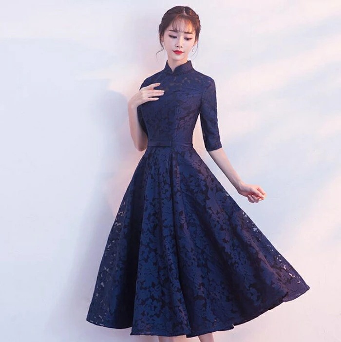 【即納】パーティードレス ミモレ丈 結婚式ドレス 刺繍&総レース 結婚式 パーティドレス お呼ばれドレス 袖あり 袖 ニ次会 フォーマル リボン 刺繍 セレブ 二次会 パーティ 2次会 パーティードレ 【即納】パーティードレス ミモレ丈 結婚式ドレス 刺繍&総レース 結婚式 パーティドレス お呼ばれドレス 袖あり 袖 ニ次会 フォーマル リボン 刺繍 セレブ 二次会 パーティ 2次会 パーティードレ