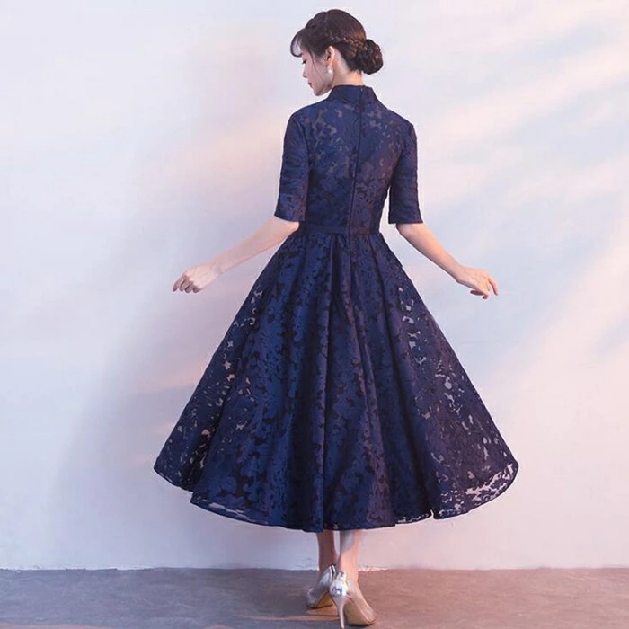 【即納】パーティードレス ミモレ丈 結婚式ドレス 刺繍&総レース 結婚式 パーティドレス お呼ばれドレス 袖あり 袖 ニ次会 フォーマル リボン 刺繍 セレブ 二次会 パーティ 2次会 パーティードレ 【即納】パーティードレス ミモレ丈 結婚式ドレス 刺繍&総レース 結婚式 パーティドレス お呼ばれドレス 袖あり 袖 ニ次会 フォーマル リボン 刺繍 セレブ 二次会 パーティ 2次会 パーティードレ