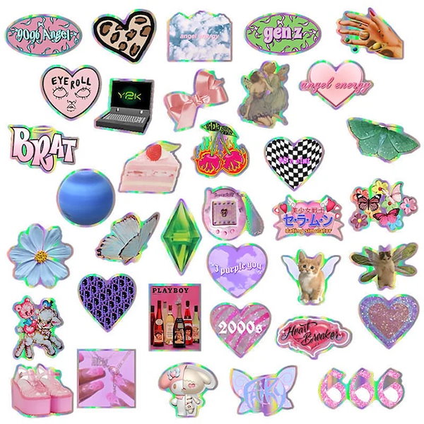 ♡メモ シール♡ Qoo10] 90'sギャルエッグ メモ帳 文房