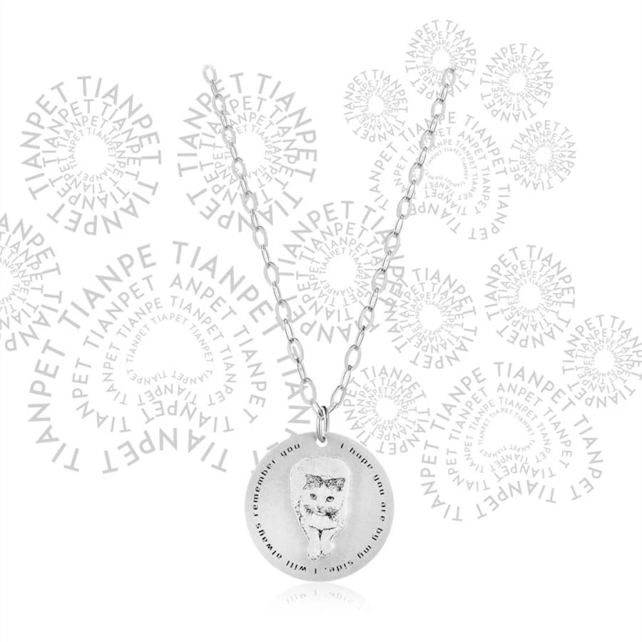 (Kizoo)オーダーメイド ペット写真 カスタマイズ オーダー ネックレス DIY 猫犬の肖像 アクセサリー シルバー 記念品 犬 猫 形見 メモリアル ペンダント (Kizoo)オーダーメイド ペット写真 カスタマイズ オーダー ネックレス DIY 猫犬の肖像 アクセサリー シルバー 記念品 犬 猫 形見 メモリアル ペンダント