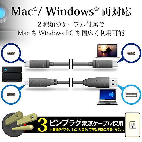 LaCie 外付けハードディスク... : タブレット・パソコン HDD 最新の激安