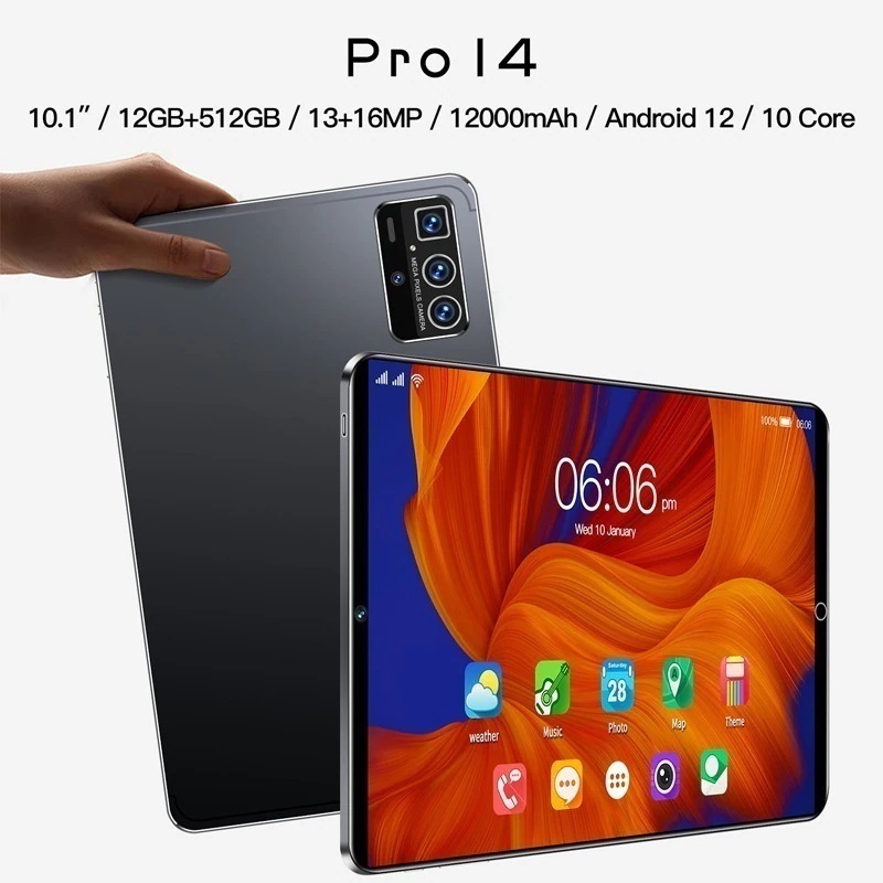 タブレットPC 本体 10.1インチ Pro14 Android12 12GB+512GB 2560*1600解像度 動画視聴 ゲーム 2025新品 プレゼント タブレットPC 本体 10.1インチ Pro14 Android12 12GB+512GB 2560*1600解像度 動画視聴 ゲーム 2025新品 プレゼント