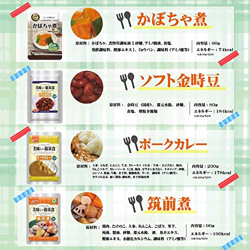 アルファフーズ 美味しい防災食 おかず お惣菜 麺類 21種類セット 賞味期限4年半保証 7日分 非
