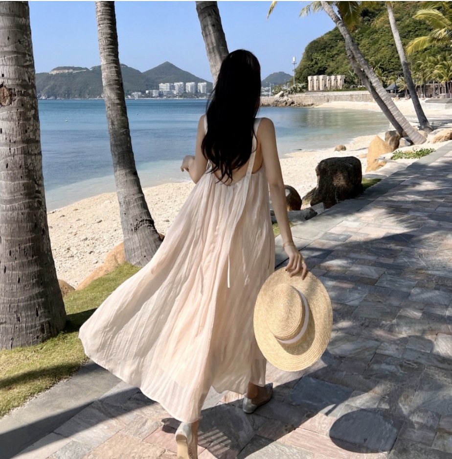 ストラップロングドレス ワンピース フレアワンピース ティアードワンピース ロング ロング丈