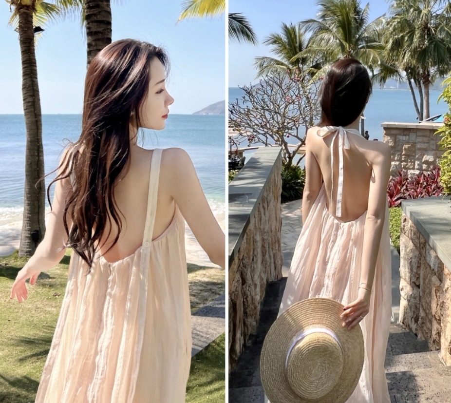 ストラップロングドレス ワンピース フレアワンピース ティアードワンピース ロング ロング丈