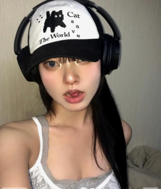 【韓国限定】MUCENT × Cat The World コラボピクセルキャップ ブラック ストリート系 【韓国限定】MUCENT × Cat The World コラボピクセルキャップ ブラック ストリート系